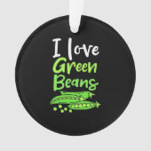 Vegetarian I love Green Bans Ornament (voorkant)