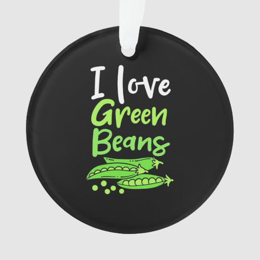 Vegetarian I love Green Bans Ornament (voorkant)