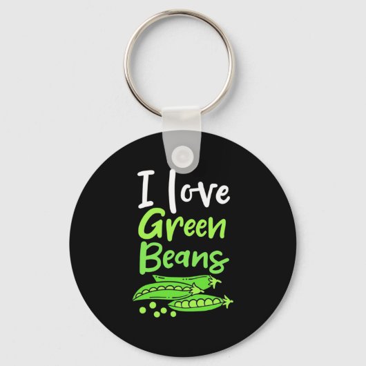 Vegetarian I love Green Bans Sleutelhanger (Voorkant)