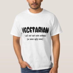 VEGETARIAN Ik eet geen schattige dieren.. T-shirt