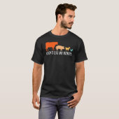 Vegetarian ik eet mijn huizen niet, grappige Vegan T-shirt (Voorkant volledig)