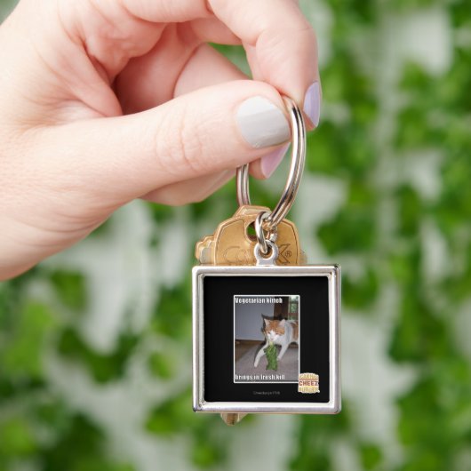 Vegetarian Kitteh Sleutelhanger (Hand)