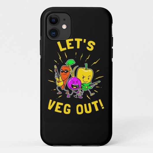 Vegetarian laat Vegan uit Case-Mate iPhone Case (Achterkant)
