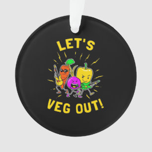 Vegetarian laat Vegan uit Ornament