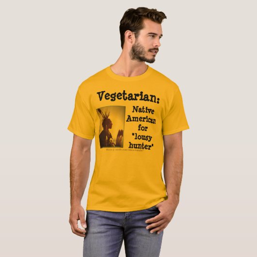 Vegetarian/Lousy Hunter T-shirt (Voorkant volledig)