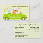 Vegetarian Meal Delivery Business Visitekaartje (Voorkant / Achterkant)