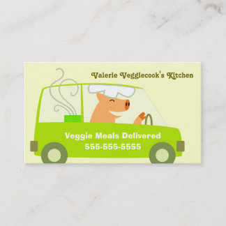 Vegetarian Meal Delivery Business Visitekaartje