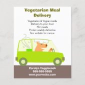 Vegetarian Meal Delivery Service Flyer (Voorkant)