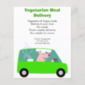 Vegetarian Meal Delivery Service Flyer (Voorkant)