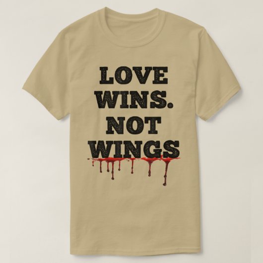 Vegetarian Organic Vegan love wint T-shirt (Design voorkant)