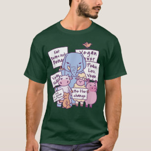 Vegetarian Protest Plant based Dierenvriend T-shirt