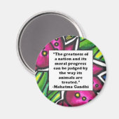 Vegetarian Quote Magneet (Voorkant / Achterkant)