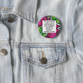 Vegetarian Quote Ronde Button 5,7 Cm (In situ)