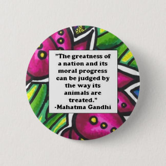 Vegetarian Quote Ronde Button 5,7 Cm