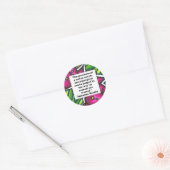 Vegetarian Quote Ronde Sticker (Envelop)