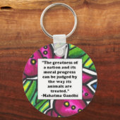 Vegetarian Quote Sleutelhanger (Voorkant)