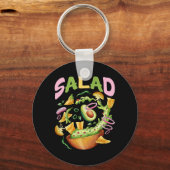 Vegetarian Salad Vegan Vegetarian Sleutelhanger (Voorkant)