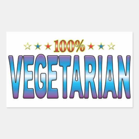 Vegetarian Star Label v2 (Voorkant)