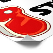 Vegetarian Steak Full Poster (Hoek)