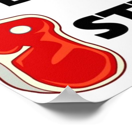 Vegetarian Steak Full Poster (Hoek)