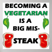 Vegetarian Steak Full Poster (Voorkant)