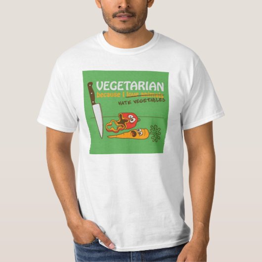 Vegetarian.... T-shirt (Voorkant)