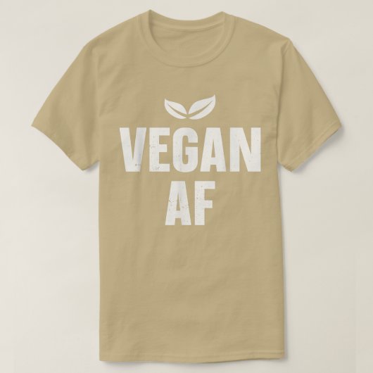 Vegetarian van het Plant Vegan Af T-shirt (Design voorkant)