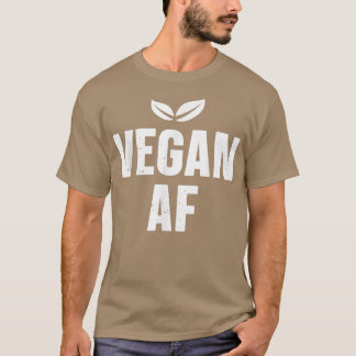 Vegetarian van het Plant Vegan Af T-shirt