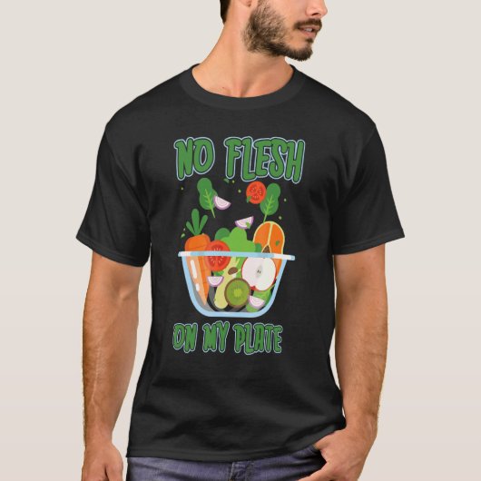 Vegetarian vegan groenteseggie restaurant t-shirt (Voorkant)