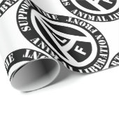 Vegetarian Vegan Support Animal Liberation Front Cadeaupapier (Rol Hoek)