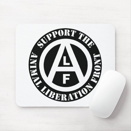 Vegetarian Vegan Support Animal Liberation Front Muismat (Met muis)