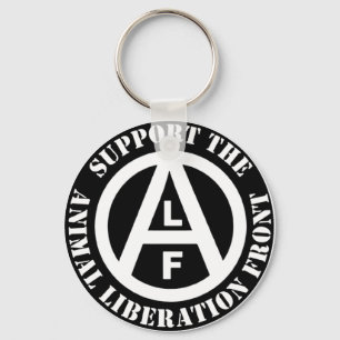 Vegetarian Vegan Support Animal Liberation Front Sleutelhanger