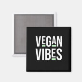 Vegetarian Vegan Vibes Magneet (Voorkant / Achterkant)