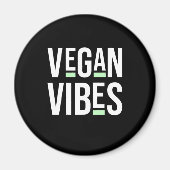 Vegetarian Vegan Vibes Magneet (Voorkant)