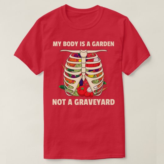 Vegetarian Vegans Plant T-shirt (Design voorkant)