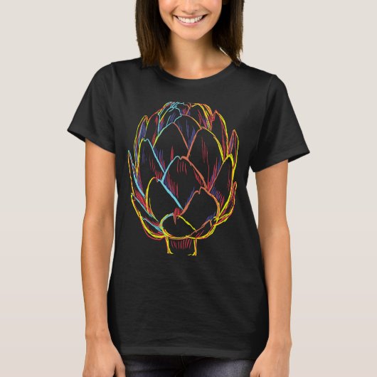 Vegetarian Vegetable Artichoke Vegan T-shirt (Voorkant)
