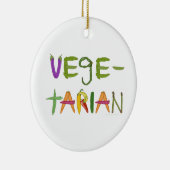 Vegetarian Vegetables Veggie Lovers Keramisch Ornament (Rechts)