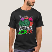Vegetarian Vibes Vegan Mode On World Vegetarian Da T-shirt (Voorkant)