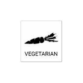 Vegetarian Wedding Meal Choice Rubberstempel (Afrduk)