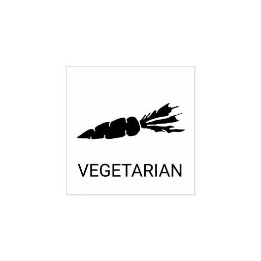 Vegetarian Wedding Meal Choice Rubberstempel (Afrduk)