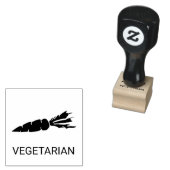 Vegetarian Wedding Meal Choice Rubberstempel (Gestempeld)