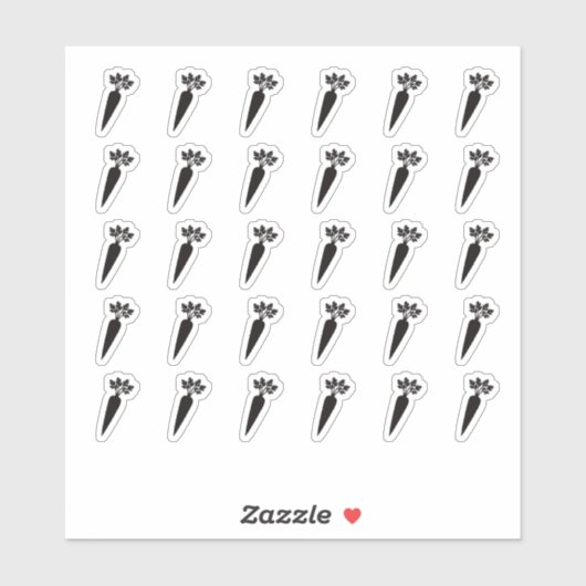 Vegetarian Wedding Place Card Meal Menu Choice Sticker (Vel)