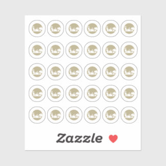 Vegetarian Wedding Place Cards Meal Choice  Sticker