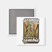 Vegetarian Zombie Magneet (Voorkant / Achterkant)