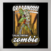 Vegetarian Zombie Poster (Voorkant)