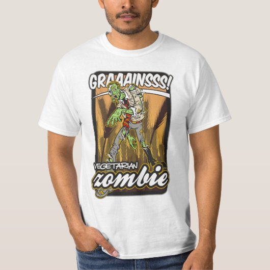 Vegetarian Zombie T-shirt (Voorkant)