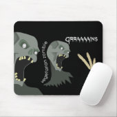 Vegetarian Zombie wil Graaareeën. Muismat (Met muis)