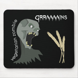 Vegetarian Zombie wil Graaareeën. Muismat