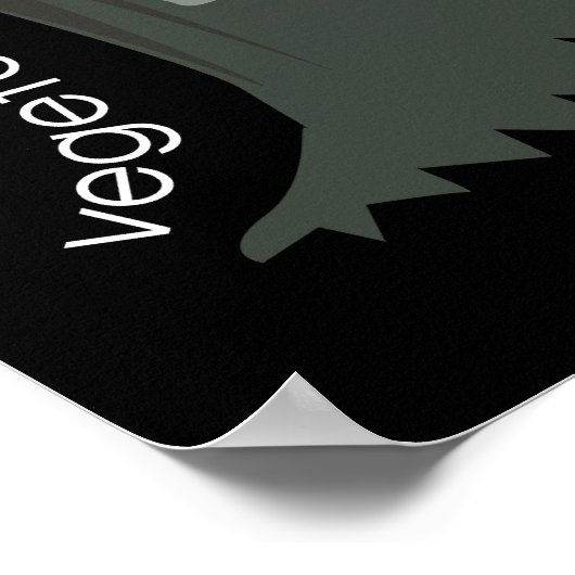 Vegetarian Zombie wil Graaareeën. Poster (Hoek)