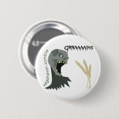 Vegetarian Zombie wil Graaareeën. Ronde Button 5,7 Cm (Voorkant /achterkant)